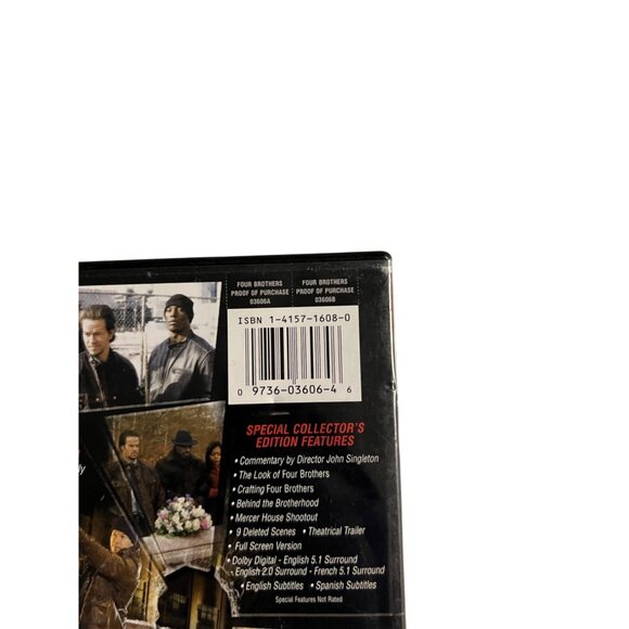 Four Brothers 2005 DVD Action Crime Drama Mark Wahlberg Tyrese Gibson Pre-Owned - Picture 4 of 4